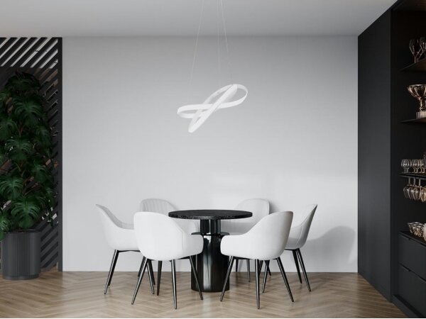 Lampadario a sospensione con filo LED dimmerabile LED/70W/230V 3000-6500K bianco + telecomando