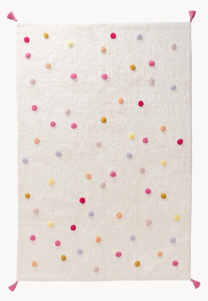 Tappeto per bambini in cotone a pelo lungo fatto a mano lavabile Fiete