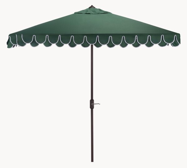 Ombrellone quadrato a manovella Valance, larg. 229 x lung. 229 cm