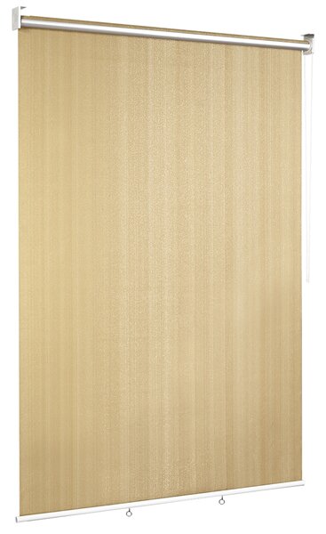 Costway Tenda da sole per veranda gazebo cortile giardino, tenda da sole 121x181cm arrotolabile, Beige