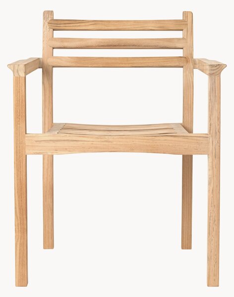 Sedia da giardino impilabile in legno di teak AH502