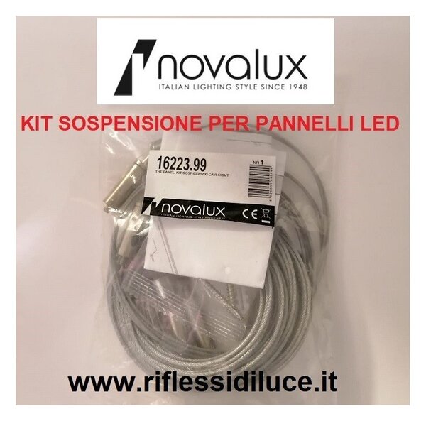 Novalux kit accessori per sospensione pannelli led serie the panel