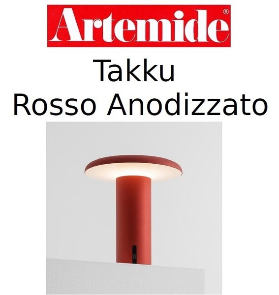Artemide Takku rosso anodizzato
