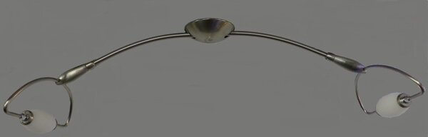 Egoluce Dedika soffitto 2X120W nichel satinato