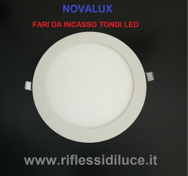 Novalux Ring faro incasso tondo diametro 225 mm led 17W luce bianca calda