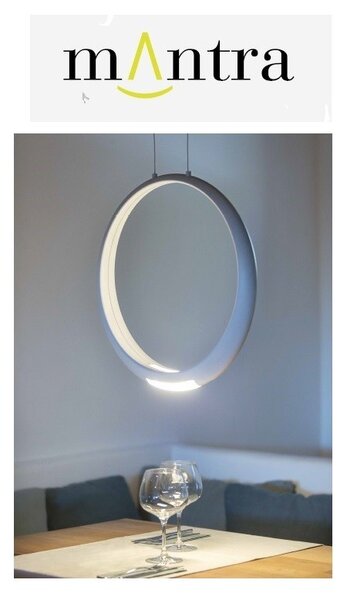 Mantra sospensione led Ring bianco doppia emissione