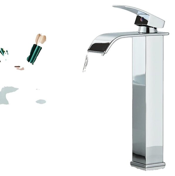 Rubinetto per lavabo, acciaio inossidabile, comando monocomando, cromato lucido