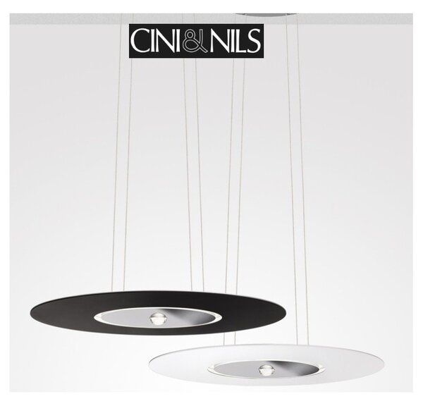 Cini & Nils passepartout 55 sospensione led dimmerabile bianco opaco