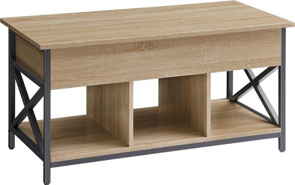 Tavolino TAYLOR SONOMA con piano estraibile 100x50 cm