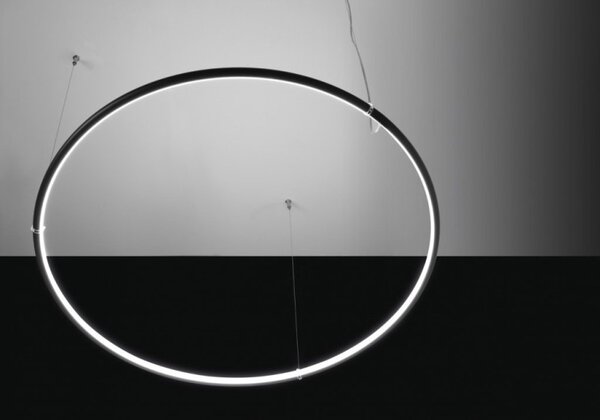 Egoluce lancia tonda diametro 100 cm nera 3000°K