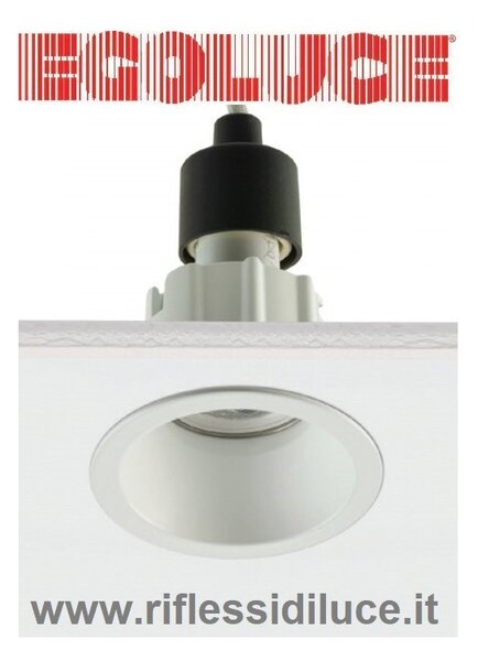 Egoluce faretto da incasso tappo mini gu10 bianco
