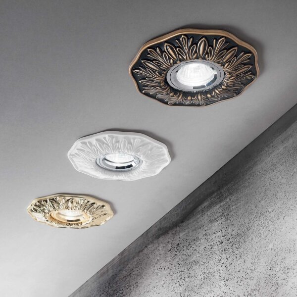 Ideal Lux - Faretto da incasso POLKA 1xGU10/50W/230V bronzo