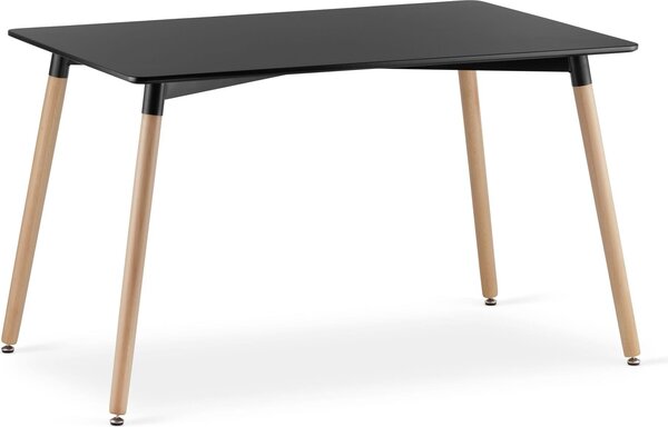 Tavolo da pranzo Valora ADRIA 120x80 nero | Tavolo rettangolare moderno per cucina o sala da pranzo