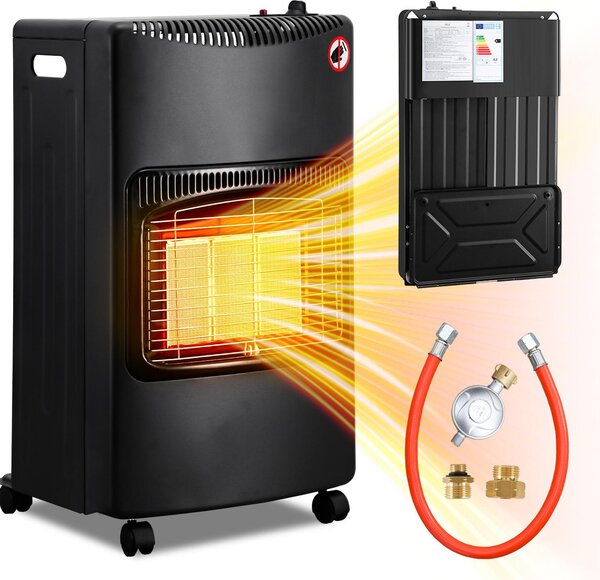 Stufa a gas pieghevole Vigevee, dotata di sistema di sicurezza ODS, protezione anticaduta e dispositivo di sicurezza della fiamma, potenza 4,2 kW