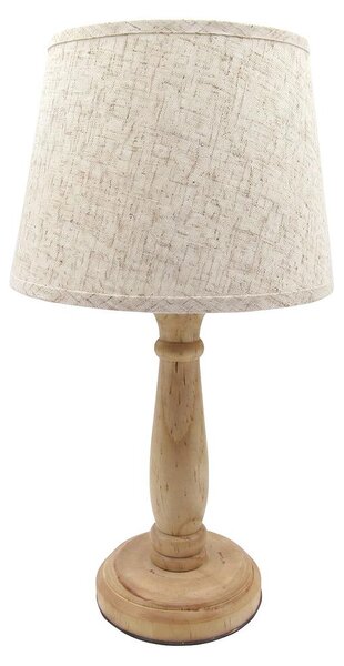 Lampada da tavolo Clayre & Eef, colore marrone, in legno