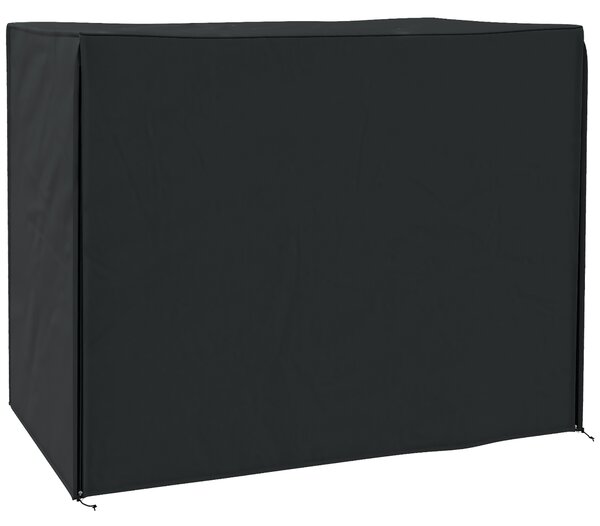 Outsunny Copertura per Dondolo da Giardino 3 Posti Impermeabile e Anti UV, Telo per Dondolo, 220x125x172 cm, Nero | Aosom Italy