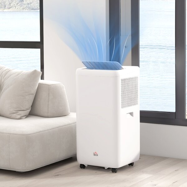 HOMCOM Condizionatore Portatile 1250W con 5 Modalità e Timer 24h, in Plastica ABS, 35.5x35x70 cm, Bianco|Aosom