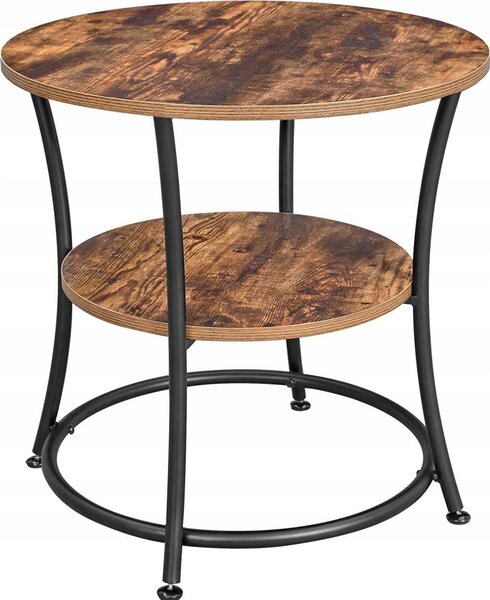 Tavolo 55X55X55 Cm Marrone rustico, Nero