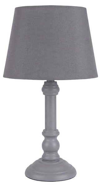 Lampada da tavolo Clayre & Eef, colore grigio, in legno