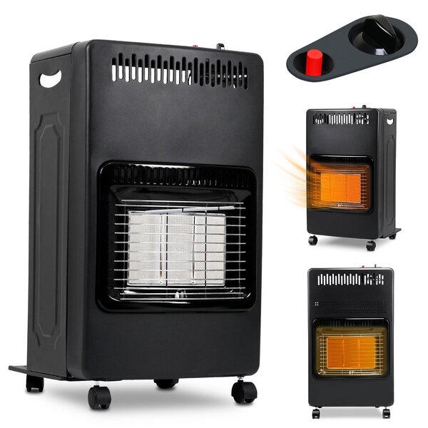 Stufa a gas portatile Vigevee, compatibile con bombole di gas da 10 kg, completa di regolatore, tubo e morsetto