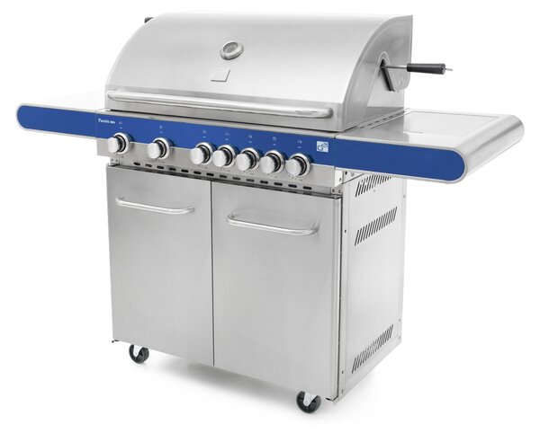 G21 Florida BBQ Griglia a gas linea Premium, 7 bruciatori + riduttore di pressione in omaggio