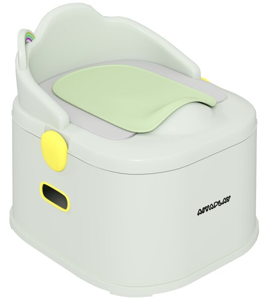 AIYAPLAY Vasino per Bambini 3 in 1 con Vaschetta Rimovibile e Imbottitura, Età 6 Mesi-6 Anni, Grigio