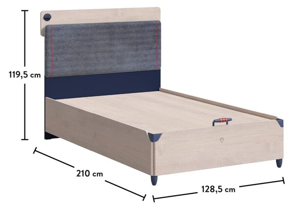 Letto Line Trio con Rete (120x200 Cm)