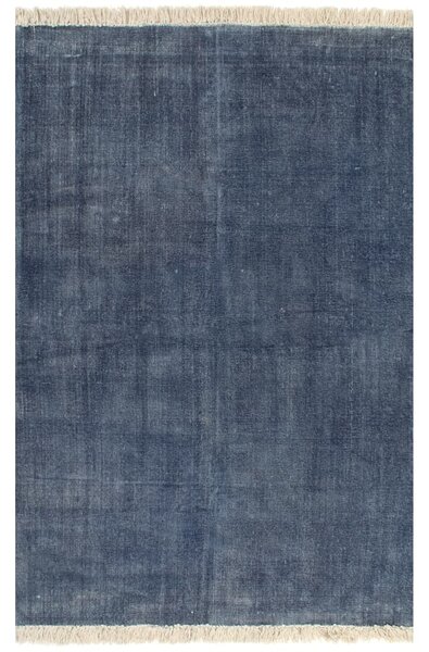 Tappeto Kilim in Cotone 120x180 cm Blu