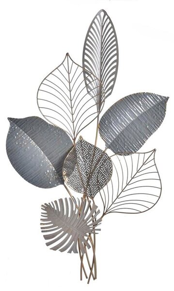 Decorazione da Parete DKD Home Decor Dorato Metallo Verde Shabby Chic  Foglia della pianta (55 x 6,5 x 94 cm)