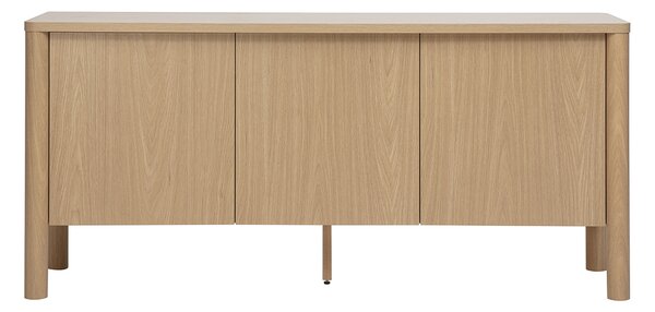Credenza finitura legno chiaro quercia 3 ante L160 cm IZZIE