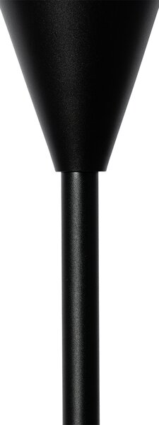 Lampada da tavolo moderna nera con vetro opalino - Drop