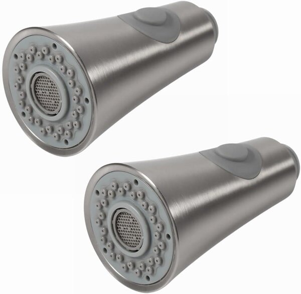 Ugello doccia per rubinetto da cucina, 2 tipi di getto, filettatura IPS da 1/2 pollice, confezione da 2 pezzi, per uso in cucina