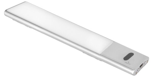Lampada Led portatile Rettangolare Bianca 3W 12 Led ricaricabile USB con  sensore di movimento Bianco freddo 6000K LEDme 