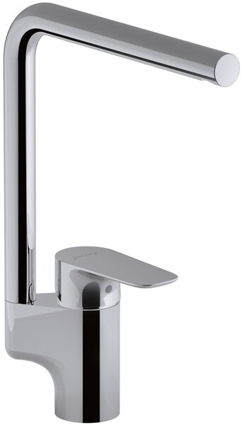 Rubinetto da cucina con bocca alta, cromato, monocomando, per l'uso in cucina
