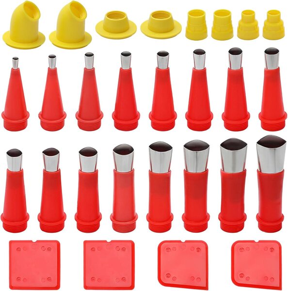 Set di accessori per rubinetto da cucina, in acciaio inossidabile, composto da 28 pezzi, realizzati in silicone e gomma, adatti per cucina e bagno