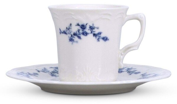 Piattino bianco/blu in porcellana ø 16,5 cm Retro – BonBistro