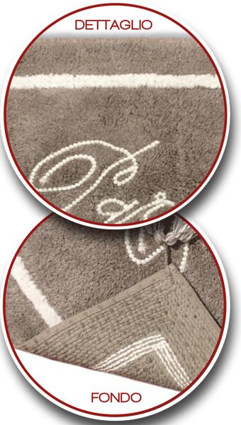Tappeto bagno in cotone Retro 50X80 Beige