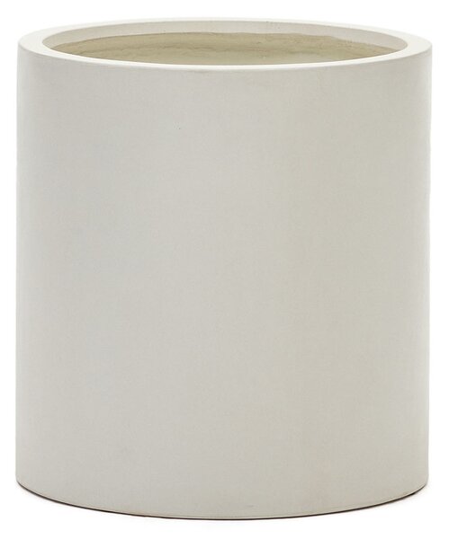 Vaso Aiguablava in cemento bianco Ø 52 cm