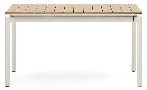 Tavolo outdoor allungabile Canyelles polipropilene e alluminio bianco opaco 140(200) x90cm