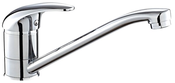 Miscelatore per lavello, colore argento, design moderno, confezione singola, per la cucina