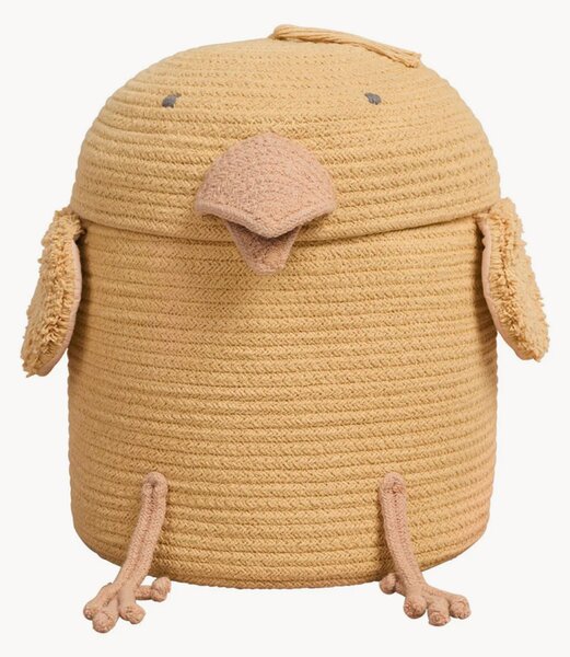Cesto con coperchio fatto a mano Charlie the Chicken