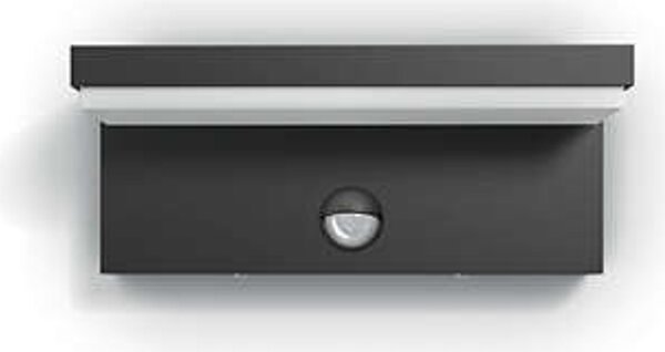 Philips Bustan IR LED, lampada da parete antracite 4000K 1000lm
