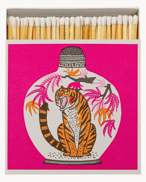 Scatola di fiammiferi di design Farmer Tiger