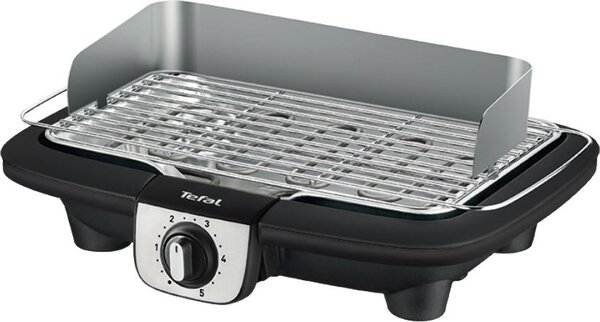 Tefal Barbecue Elettrico da Giardino da Tavolo Portatile BBQ da Esterno con Termostato Potenza 2300 Watt - BG90A810
