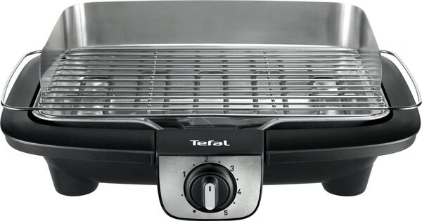 Tefal Barbecue Elettrico da Giardino da Tavolo Portatile BBQ da Esterno con Termostato Potenza 2300 Watt - BG90A810