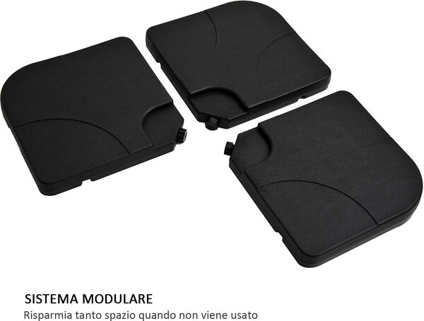 VivaGarden Base per Ombrellone da Esterno in Plastica 50x50x7.5 cm