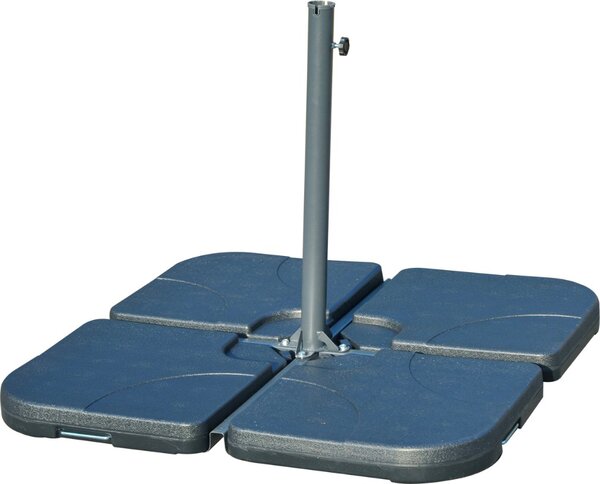 VivaGarden Base per Ombrellone da Esterno in Plastica 50x50x7.5 cm