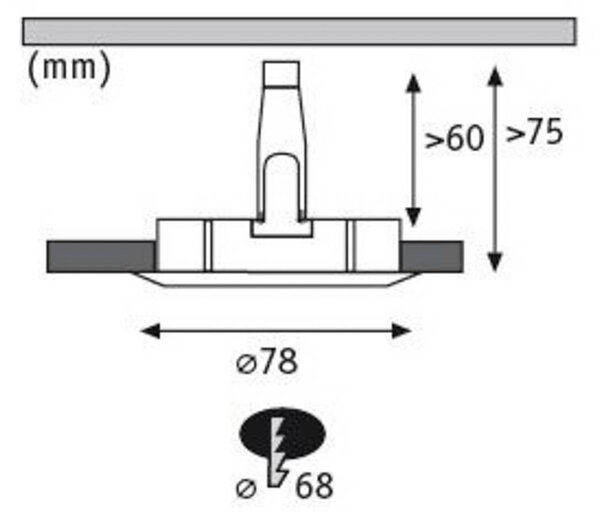 Paulmann Nova, faretto triplo rotondo fisso, bianco, IP44, GU10 dimmerabile, Bianco / Opale, Corridoio, Alluminio, Moderno, Faretto da incasso