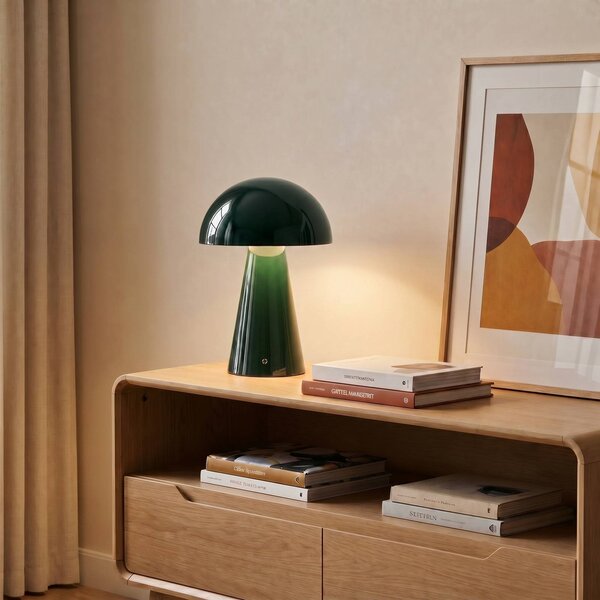 Lampada da tavolo a LED Nevijo Lindby, dimmerabile, Verde, Soggiorno / Sala da pranzo, Metallo, Moderno, Lampada da tavolo LED