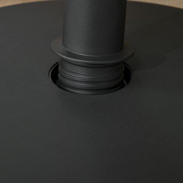 VivaGarden Base per Ombrellone da Giardino in Plastica PP max 18kg di Peso 45x33 cm Nero